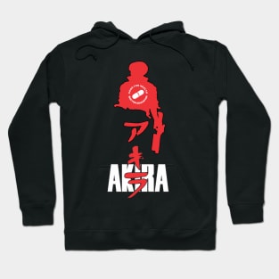 Akira Silhuette Black Shirt Hoodie